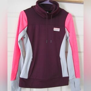 Ina Deep Purple Sweatshirt with Black Accents